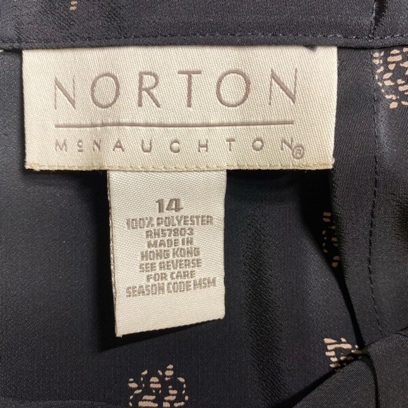 Norton McNaughton Black Skirt 14 - Picture 2 of 3